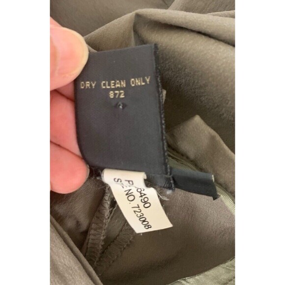 Banana Republic Stretch Pants Women's Sz 10 High Rise Thin Waist Dark Beige Ankl - Picture 6 of 10